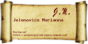 Jelenovics Marianna névjegykártya